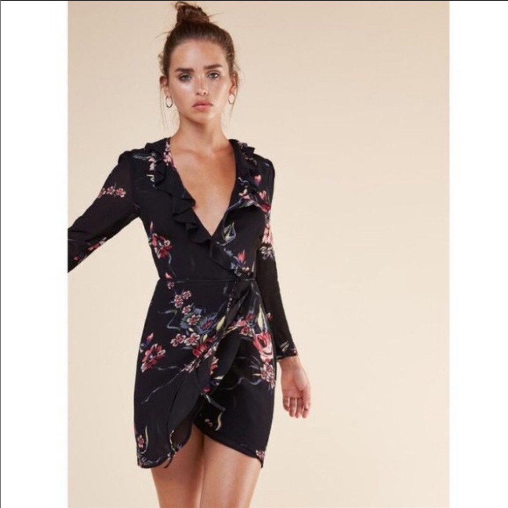 NWOT Reformation Floral Wrap Dress